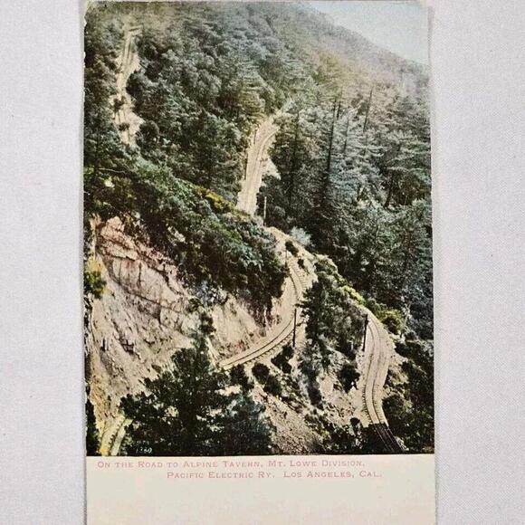 Antique 1920s Post Card Of Mount Lowe Roat To Alpine Tavern California LA - Picture 2 of 7